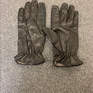 Vintage Piumelli Cashmere lined Leather Gloves